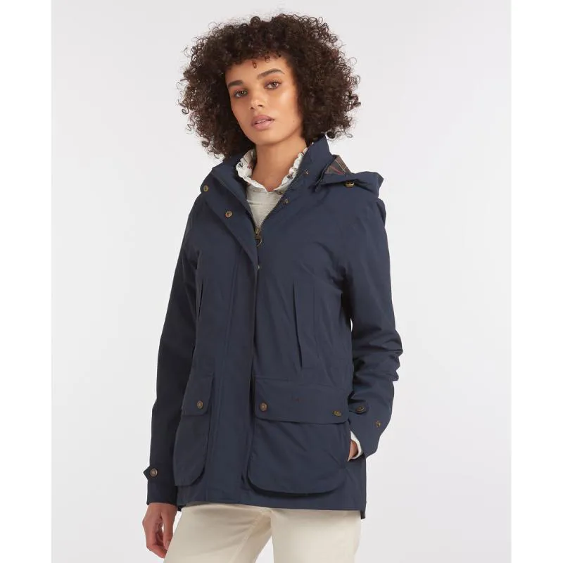 Barbour Waterproof Women's Clyde Jacket in Navy-1